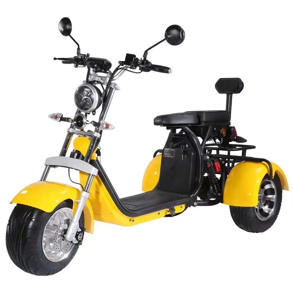 

Long Range Off Road Citycoco 3 Wheels Tricycle Electric Scooter Electrique 2000W 3000W Three-wheel Scooter For Adults