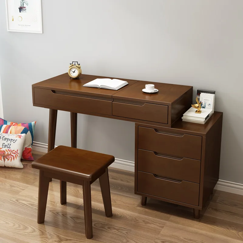 Unique Lounge Lounge Cheap Aesthetic Modern Modern Makeup Organizer Dressing Table Wooden Penteadeira Space Saving Furniture