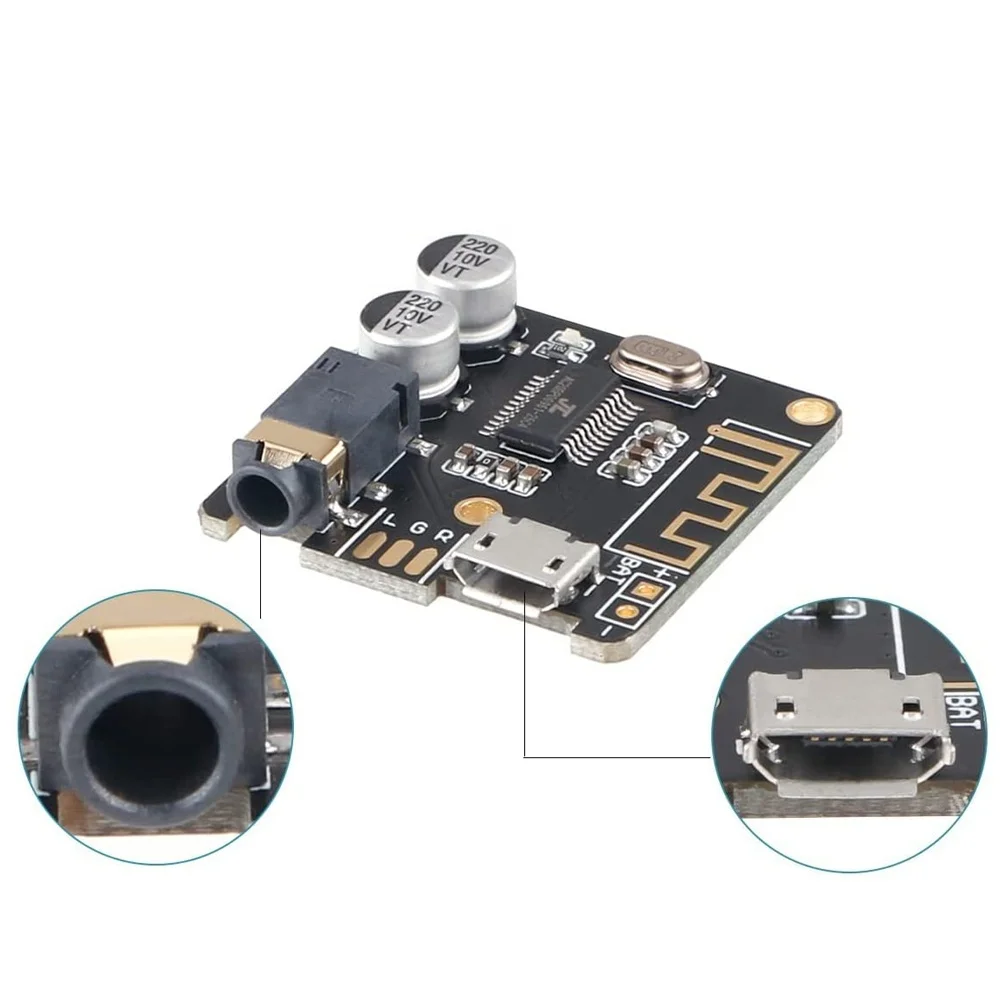 1-10pcs VHM-314 Bluetooth Audio Receiver Board Bluetooth 5.0 MP3 Lossless Decoder Board Wireless Stereo Music Module 3.7-5V