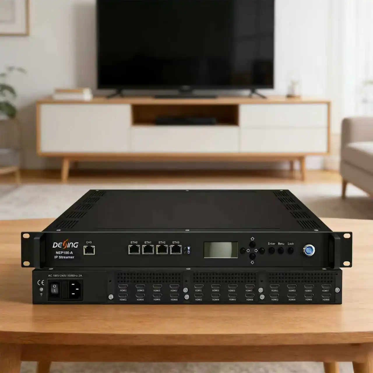 HD Encoder Tuner naar IPTV Streaming Server CI decoder IRD TV-systeem All-in-One NEP100 DVB-S2 DVB-T2 ISDBT ATSC HD-MI naar IPTV