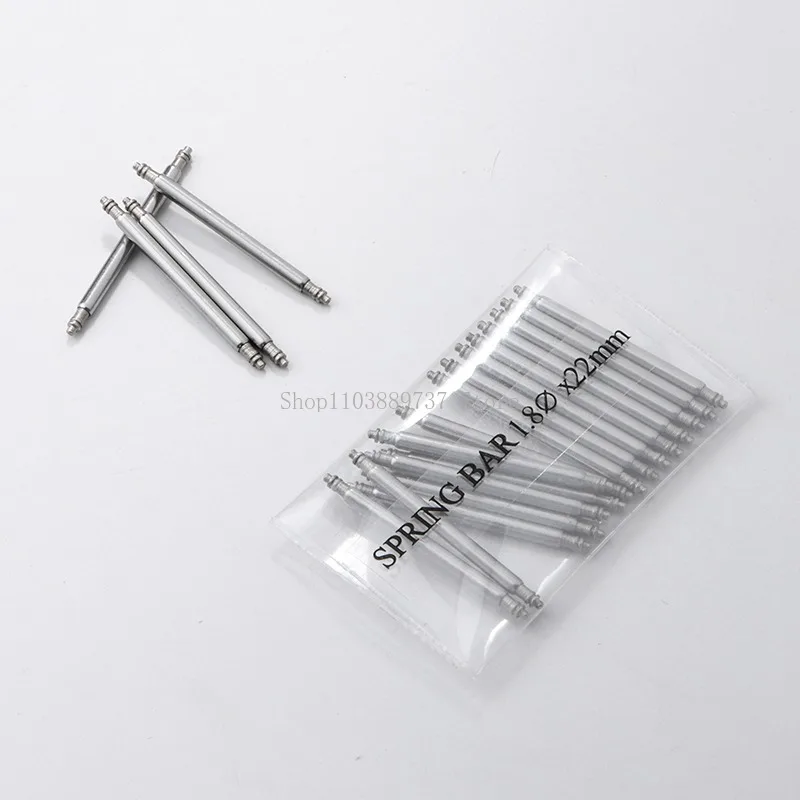 12/14/16mm 18mm 19mm 20mm 21mm 22mm 24mm 26mm Watch Band Links Bars 20pcs Dia 1.5/1.8mm Stainless Steel Link Pins Connecting Rod