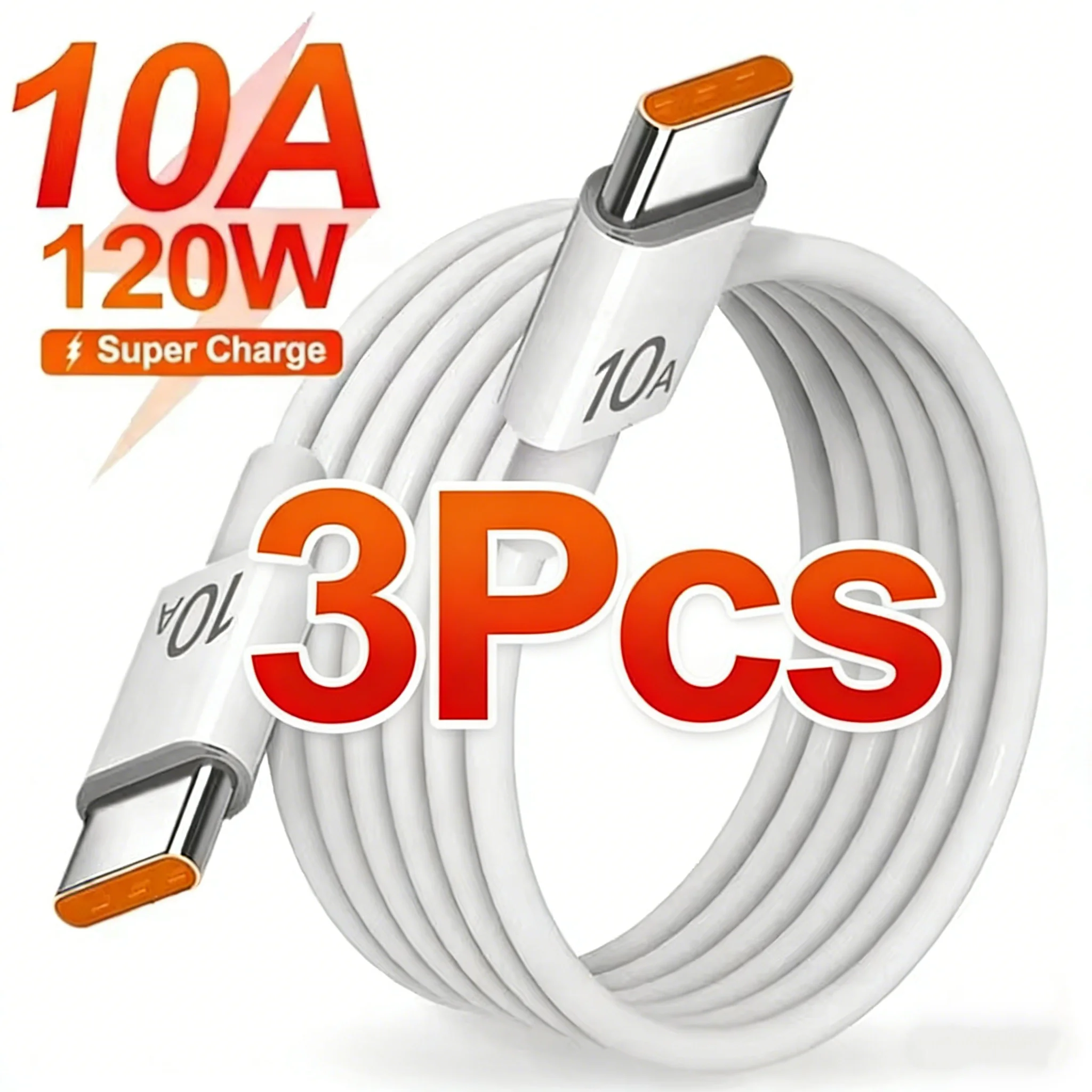 3Pcs 10A Cable 120W…