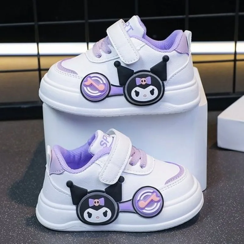 

Kawaii Kuromi My Melody Sanrio, удобные кроссовки для студентов с милыми героями мультфильмов, детские нескользящие кроссовки, обувь на плоской подошве для детей