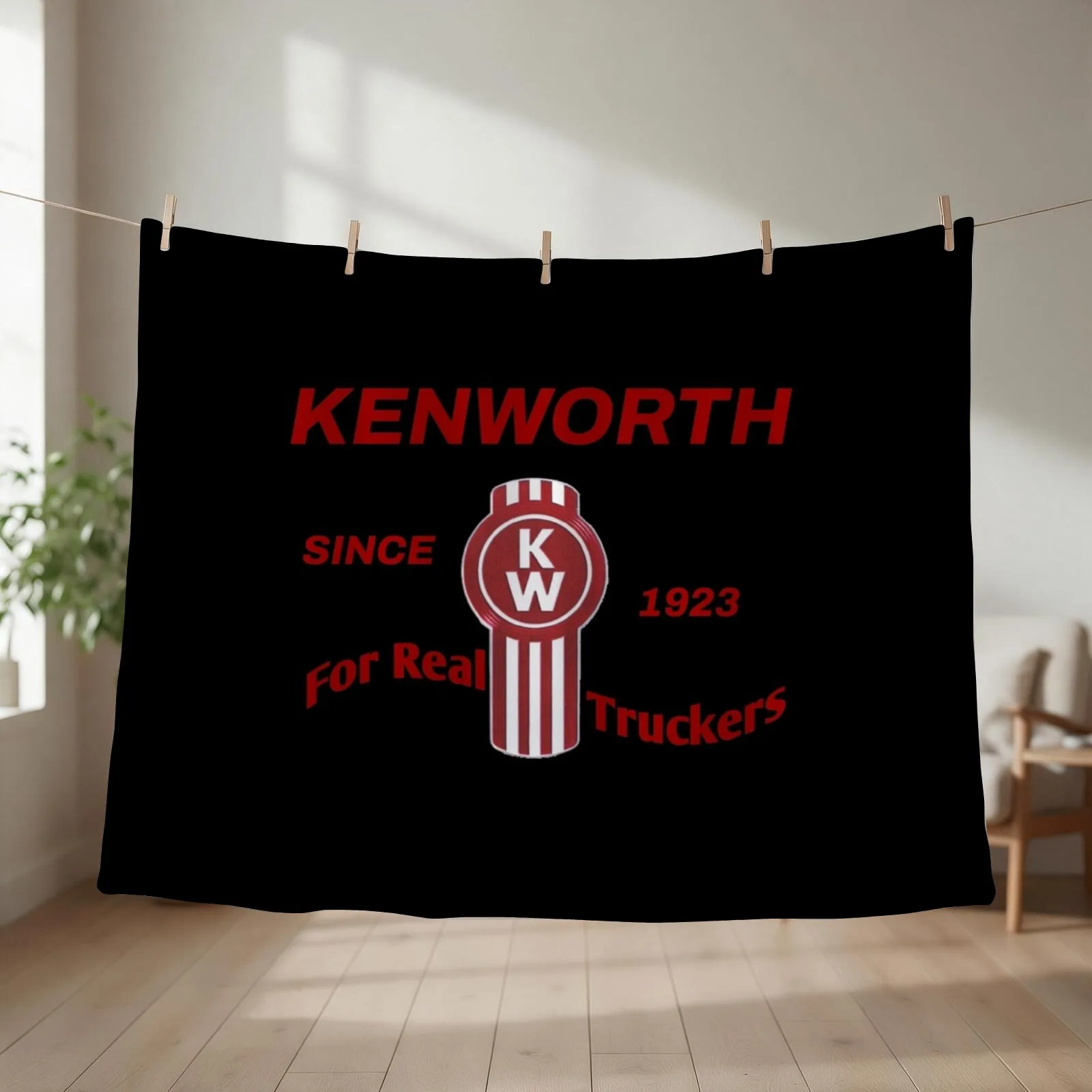 Real trucker Throw Blanket couch cozy soft plush fuzzy picnic outdoor blanket