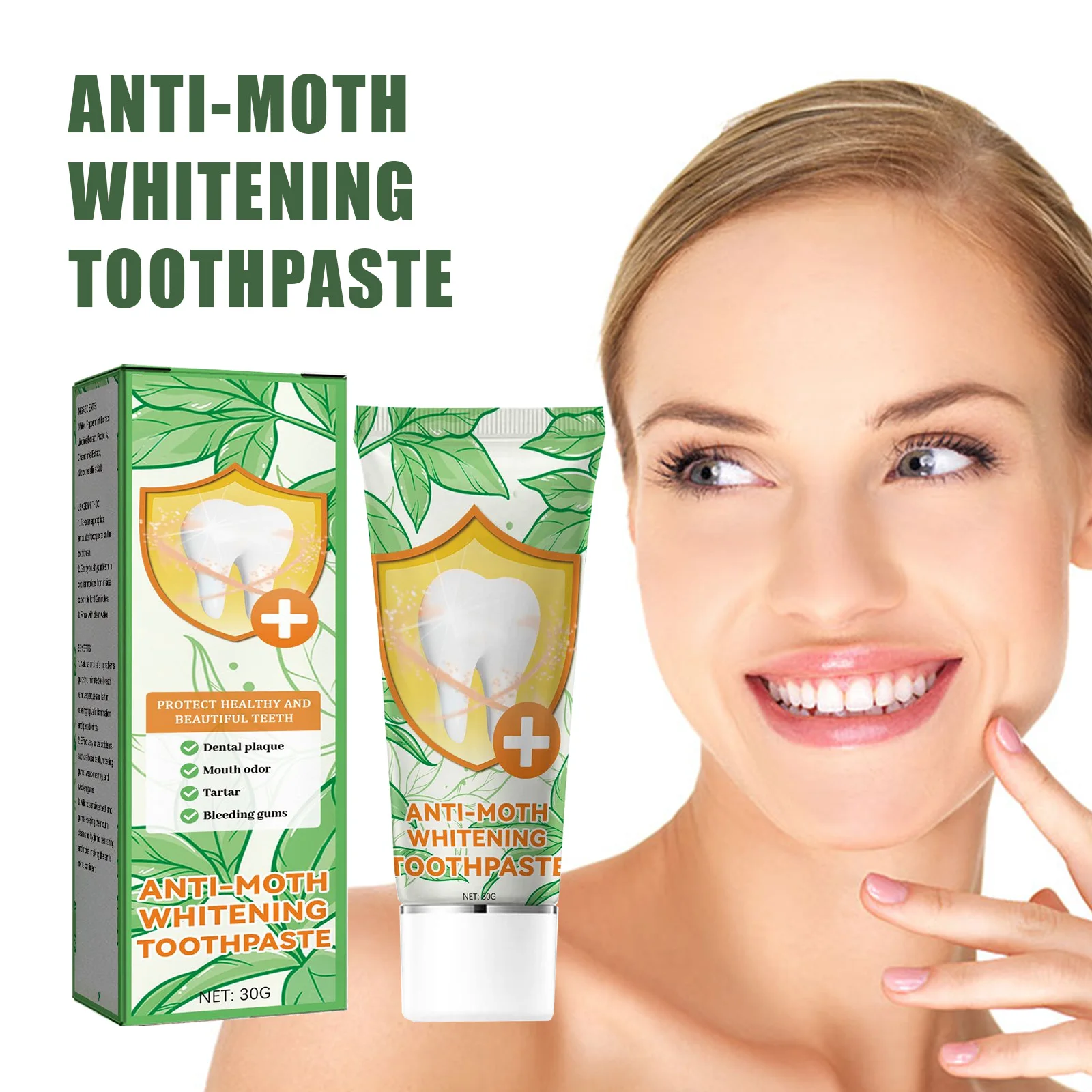 Teeth whitening anti-cavity tooth decay fresh bad breath repair tooth decay remove plaque toothache relieve periodontitis