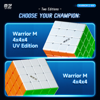 QiYi Warrior M 4x4 Magnetic UV Magic Cube 4x4 Warrior Cube Professional Education Toys Birthday Christmas Gifts Cubo Magico Toys