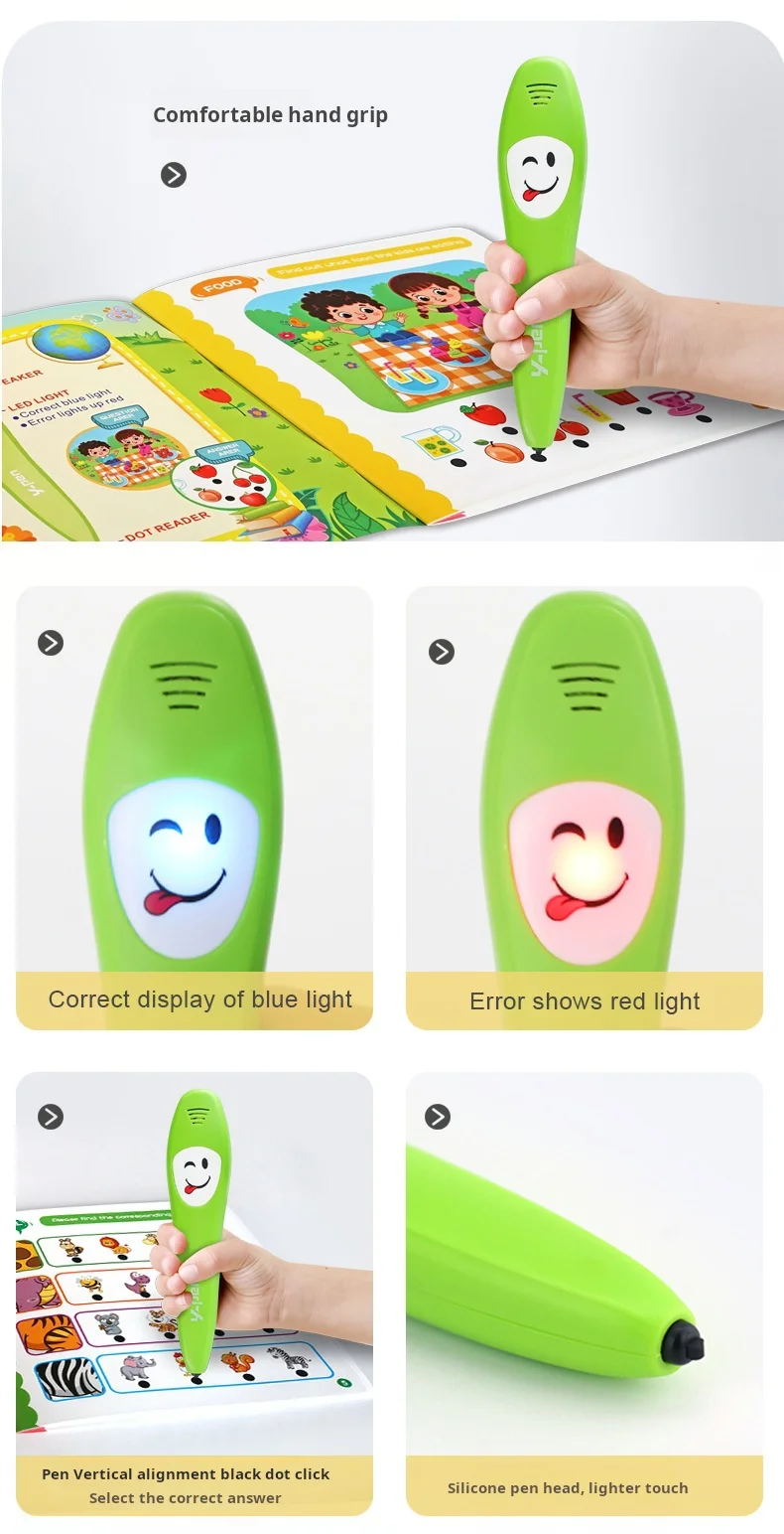 English Point Reading Pen Children's Early Education Educational Toy Intelligent Logic Sound English Learning Pen