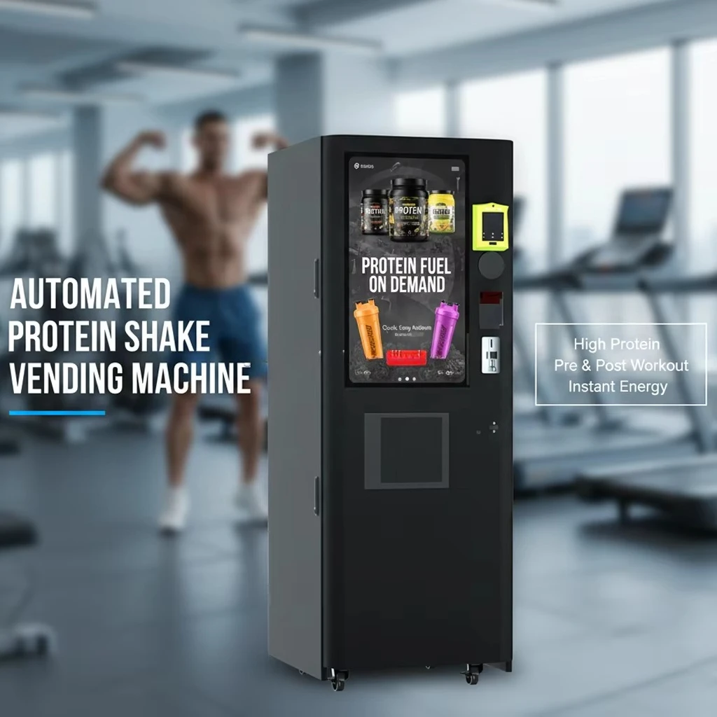 Customized Automatic Protein Shake Vending Machine Gym Fitness Powder Drink Coffee Self Serve System SDK Multi Payment Remote