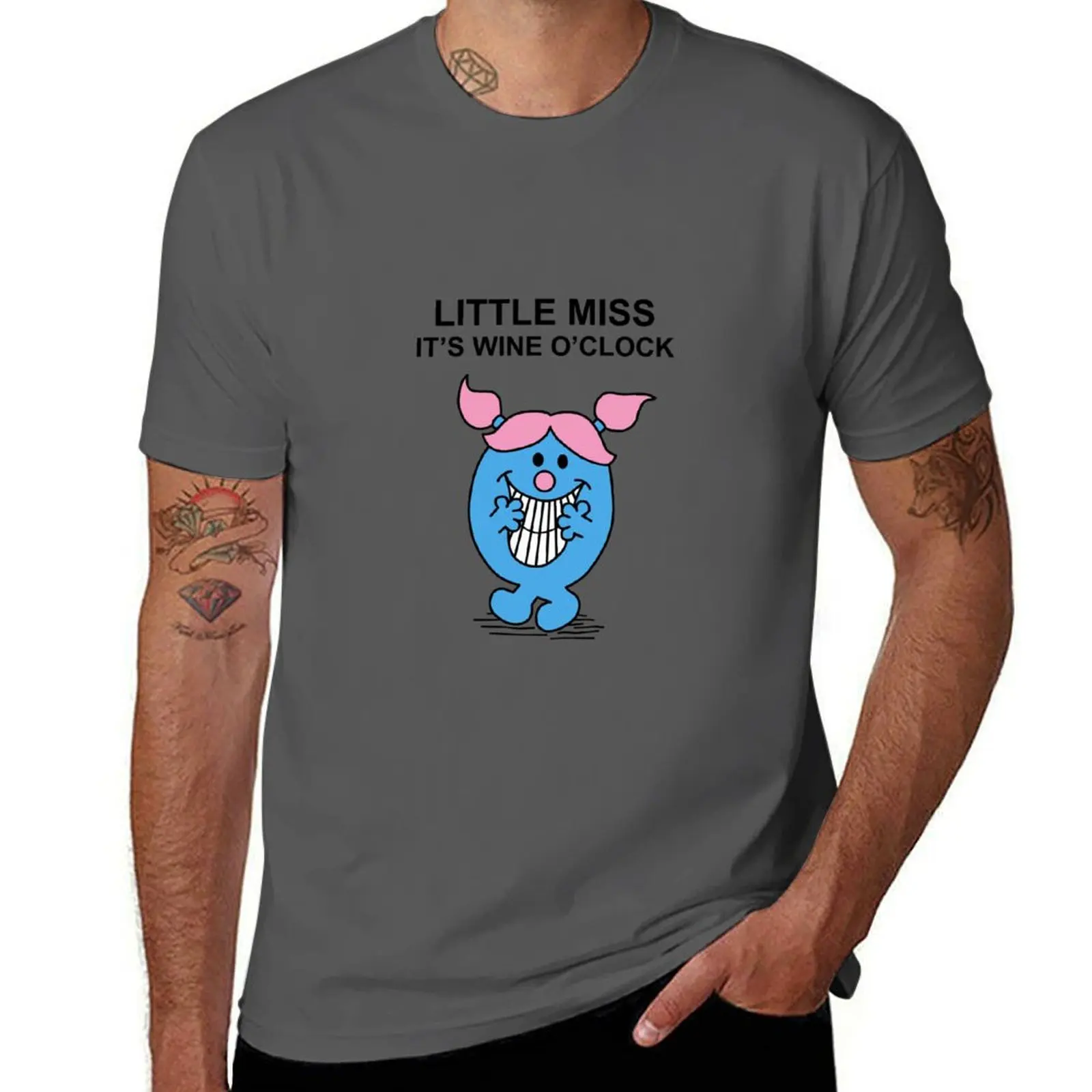 Little Miss It Wine OClock T-Shirt t shirt man designer t shirts for man cotton funny t shirts for man slim fit T-Shirt