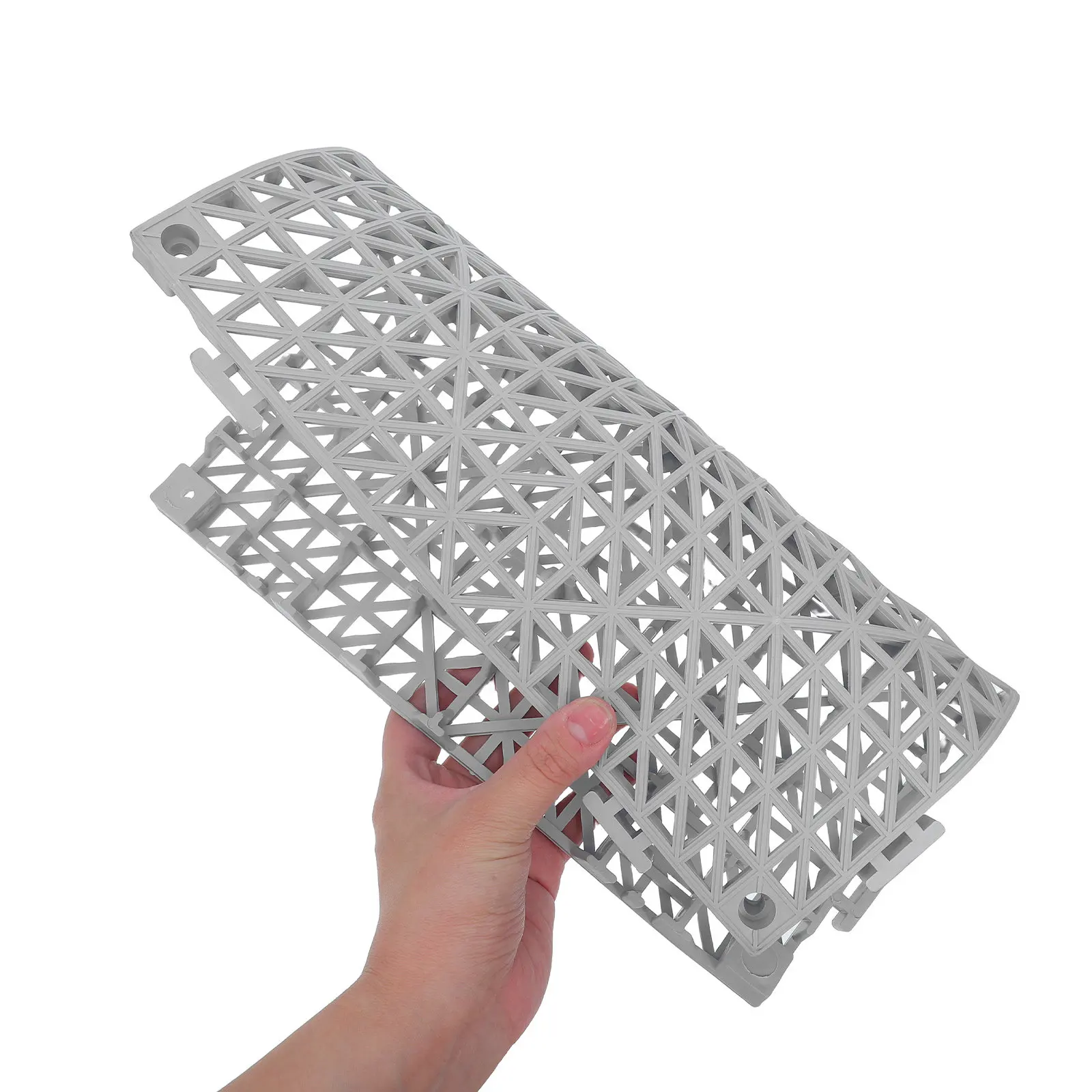 Non Slip Interlocking Drainage Mats 2 Pack 30x30cm Modular Floor Tiles for Bathroom Shower Pool Deck Patio