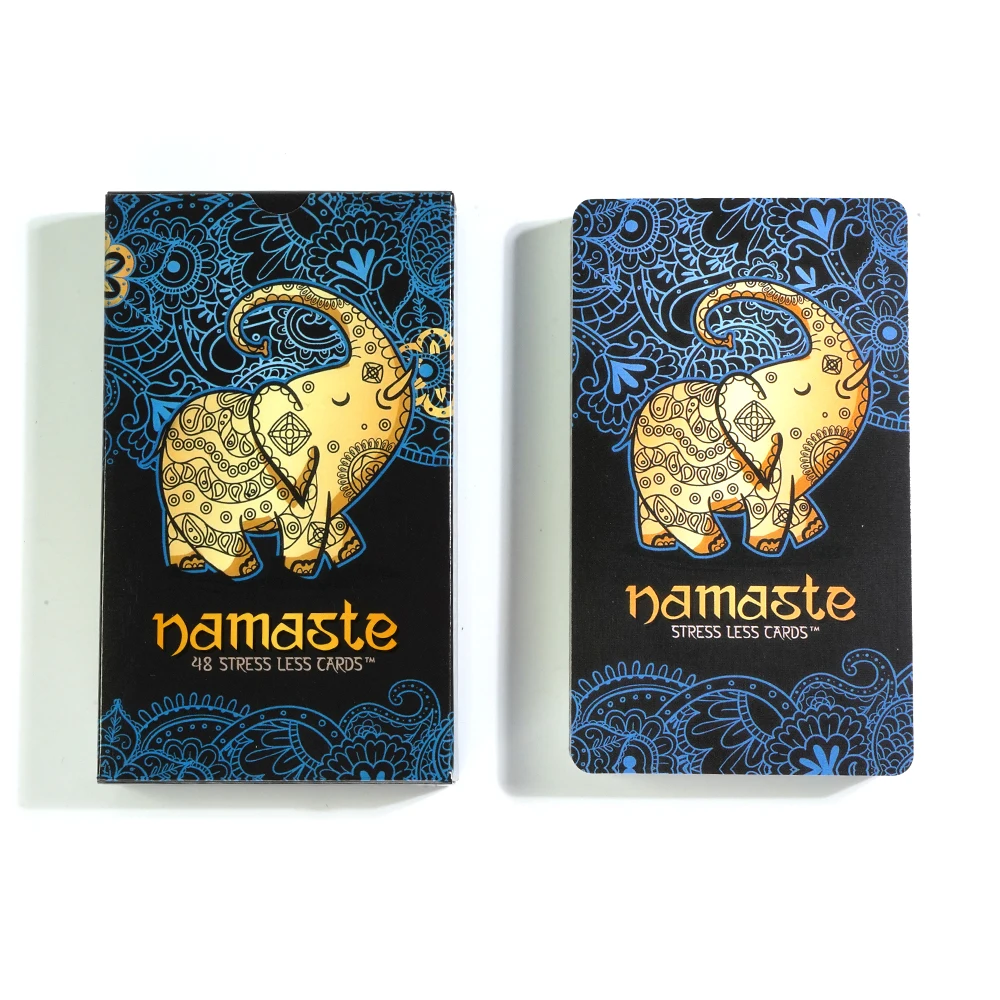 Namaste Stress Reducing Cards Self Care Cards Anxiety and Stress Relief Gifts Mindfulness Meditation Card Mindful gifts for Wom