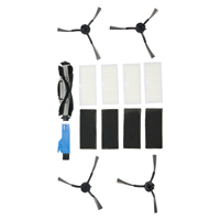 Spare Accessories Set for Vactidy For Nimble For T6 Robot Vacuum Cleaner Includes 4 Side Brushes 1 Roll Brush and 4 Filters