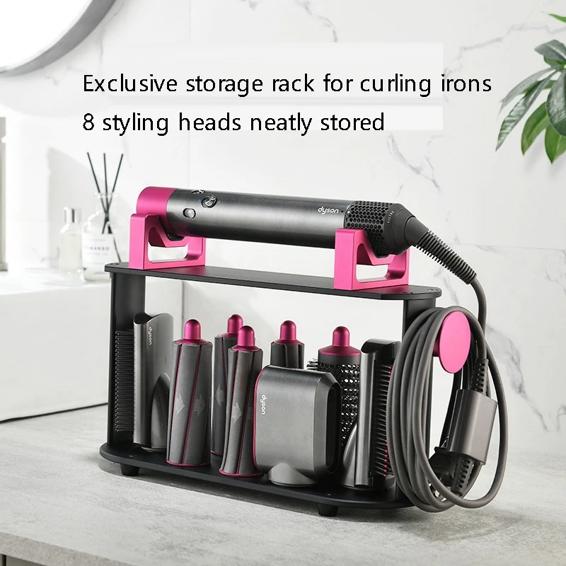 

Dryer Shelf Storage Stand Hair Curling Storage Hair Curling Bracket Airwrap Storage Rack