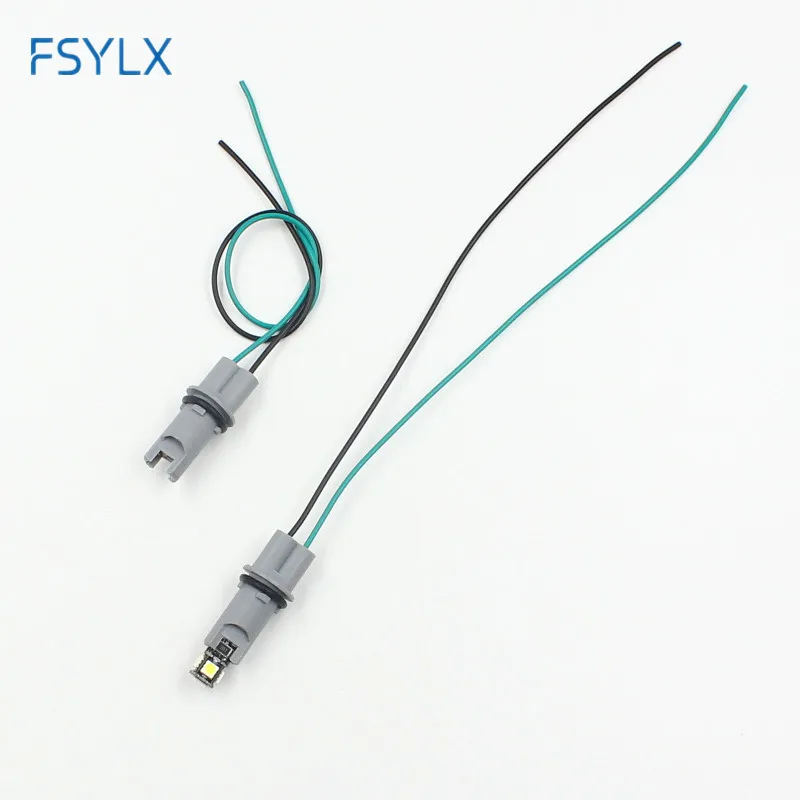 FSYLX 50pcs T10 T15 W5W 194 168 Holder Base Socket Adator Cable t10 led bulb 30cm wiring Harness Plug Connector Adapter