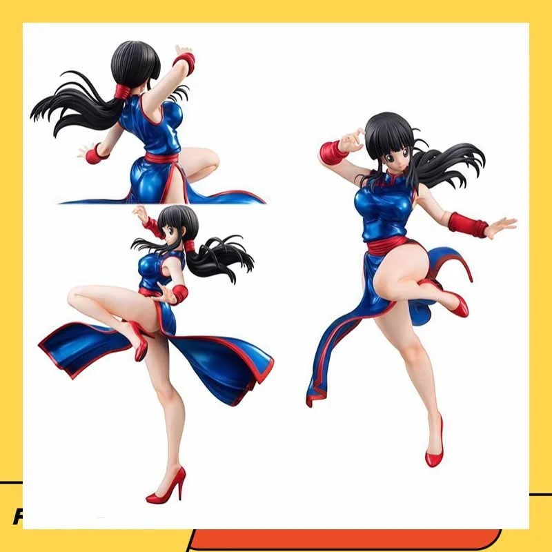 

17cm Dragon Ball Mh Girl Goku Wife Handmade Ornament Qiqi Qipao Handmade Model Desktop Ornament Gift