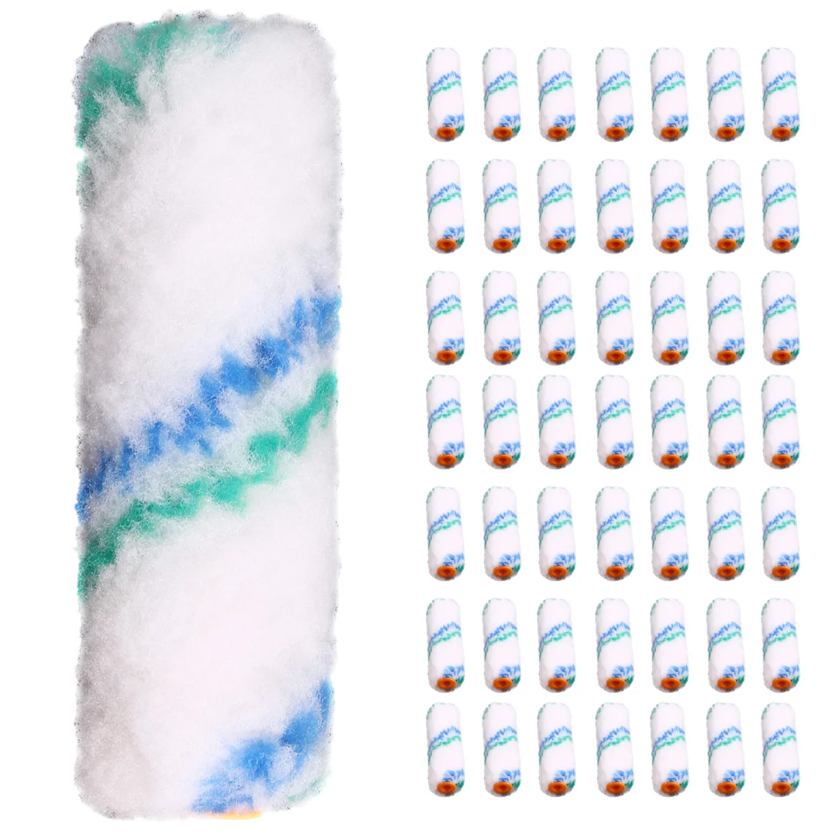 جديد 50 قطعة 4 بوصة 100 مللي متر المهنية جدار رولة دهانات مجموعة صغيرة الأسطوانة طلاء الطلاء المقلم اللوحة المتداول فرشاة للجدار