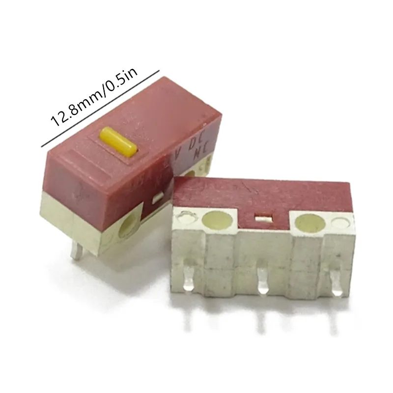 2/10 ピース/ロット Huano マウスマイクロスイッチイエロードットマイクスボタン 3000 万クリックマウスメンテナンスマウスマイクロスイッチ