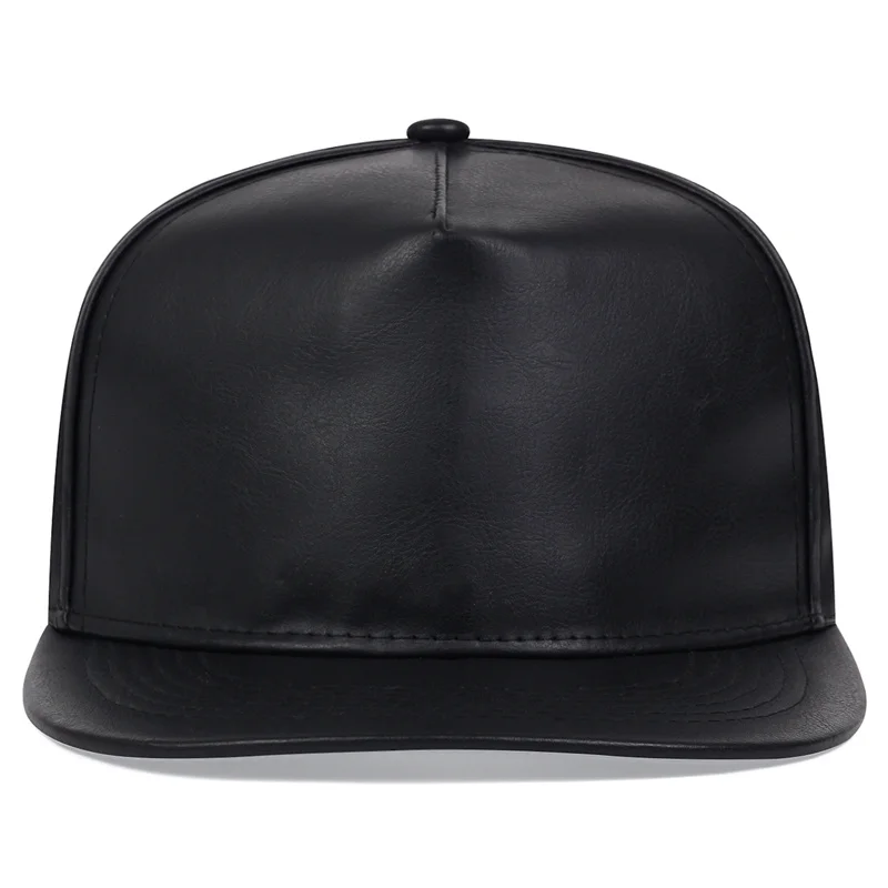 Solid Leather Snapback Hat Men Women Adjustable Baseball Cap Sport Hip Hop Golf Caps Male Female Street Headwear Sun Hats gorras