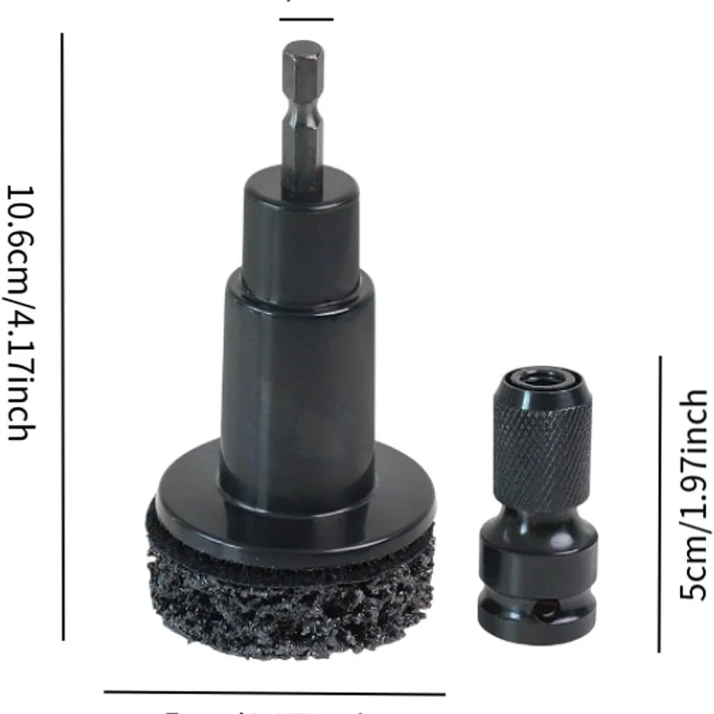 Wheel Hub Surface Rust Removal Grinding Tool Brake Disc Cleaning Attachment Durable Auto Repair Maintenance Accessory Gadget