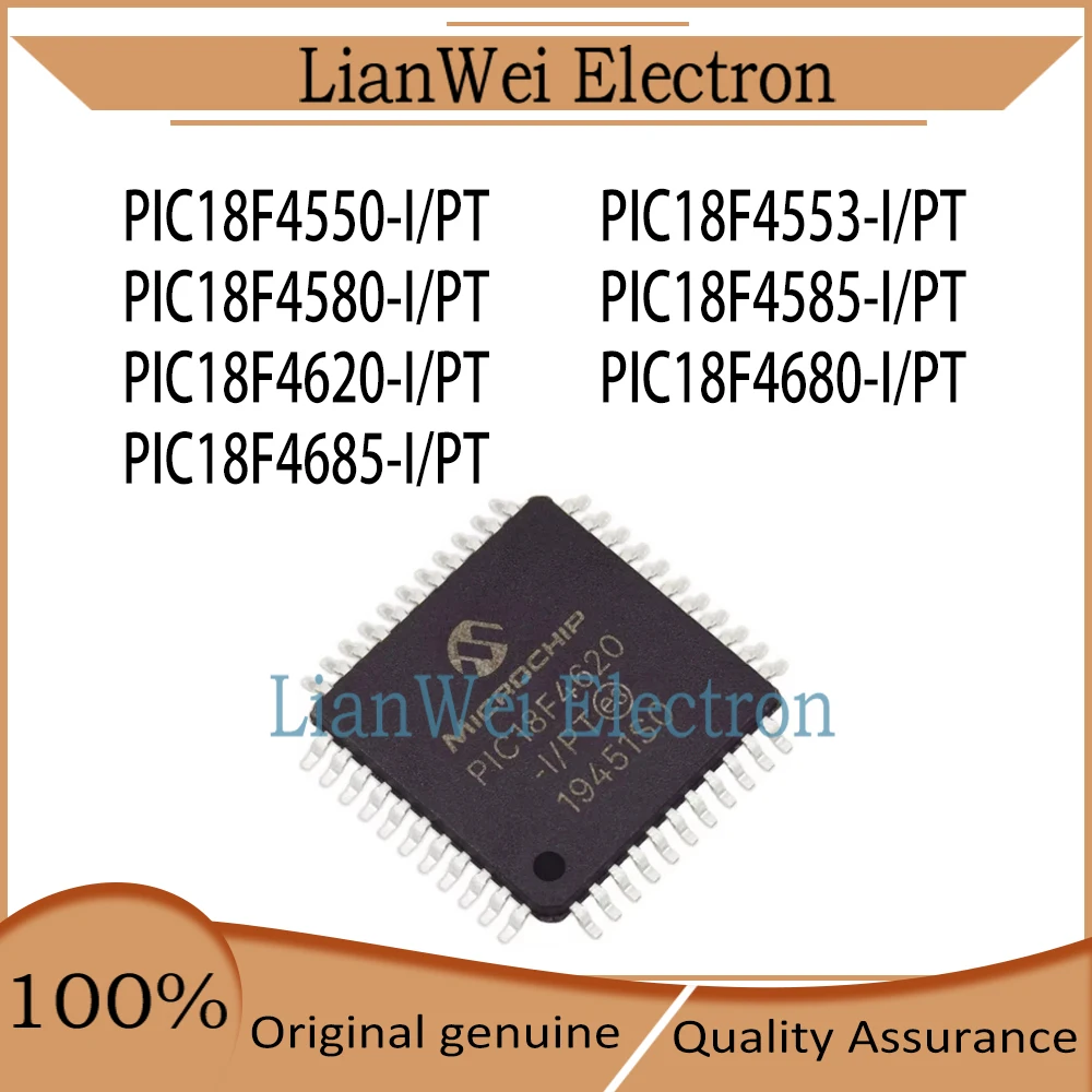 

PIC18F4550 PIC18F4553 PIC18F4580 PIC18F4585 PIC18F4620 PIC18F4680 PIC18F4685 IC MCU Chipset TQFP-44