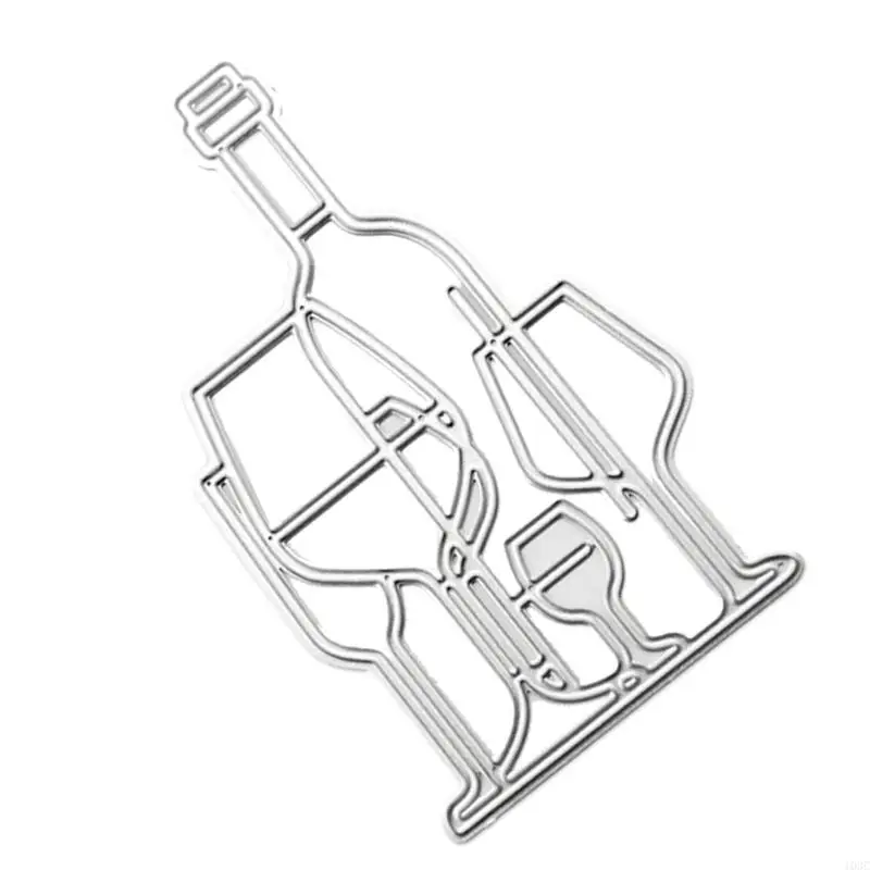 103C 와인 컵 병 절단 다이 스텐실 스크랩북 DIY 앨범 스탬프 종이 카드