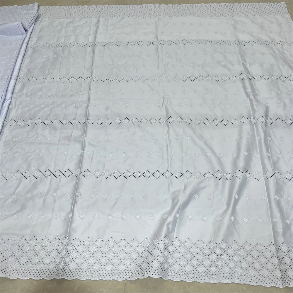 Tissu Africain en Dentelle Brodée pour Femme, Maille Perlée de Luxe Française, de Haute Qualité, Fait à la Main, Applique 3D, pour Robes de Mariée