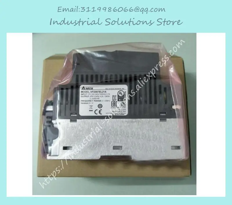 Input AC 1PH 220V AC 3PH Inverter Series VFD015EL21A 0~240V 7.5A 0.1~600Hz 1.5KW 2HP New Original 1 Year Warranty