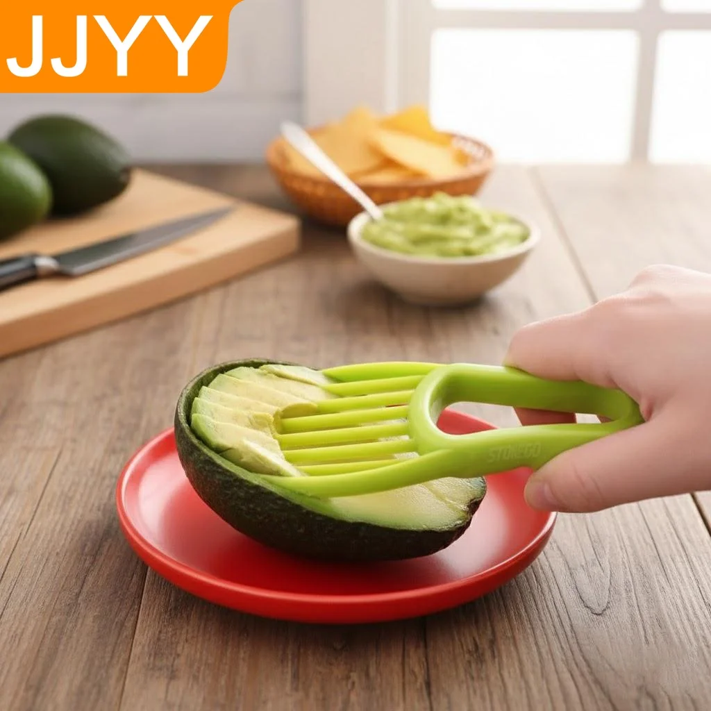 Cortador y Pelador de Aguacate Multifuncional con Separador de Pulpa, Herramienta de Cocina para Picnics de Verano y Preparación de Comidas Saludables