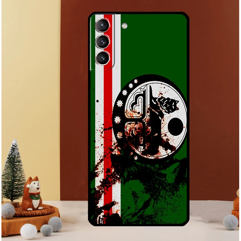 Chechnya Chechen Flag Case For Samsung Galaxy S24 Ultra S23 S22 S21 S20 FE Note 20 S8 S9 S10 Note 10 Plus Cover