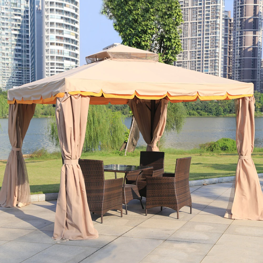 New Design Cheap Sunshade, Awnings Outdoor Parasol Gazebo Roman Tent Patio Garden Umbrella With Four Legs/