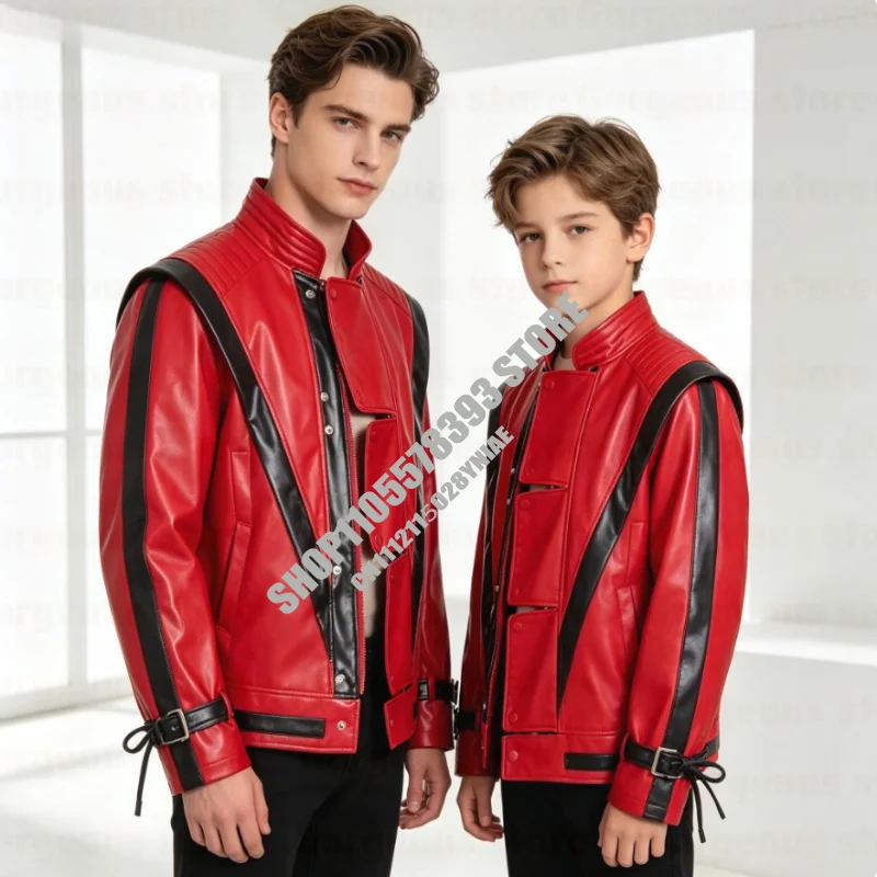 MJ Thriller Red Leather Jacket