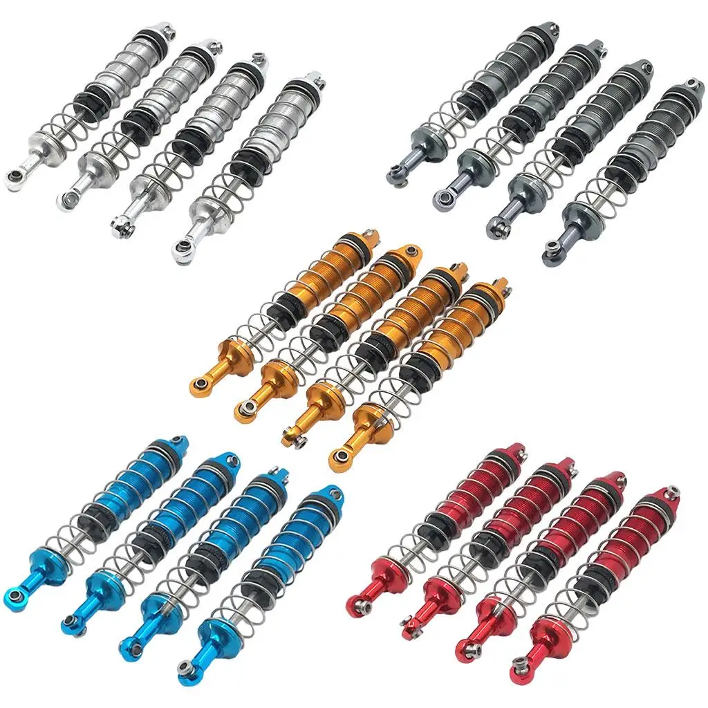 

4x Front & Rear Shock Absorber Replacements Universal Damper Accessory Upgrade Parts for Wltoys 12402-A A323 12409 1/12 RC Car