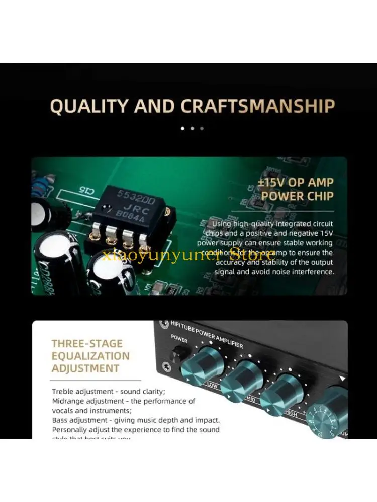 P9JB Vacuum Tube Amplifiers for Sound Buffers Trebles Bass Adjustment Preamp Amplifiers