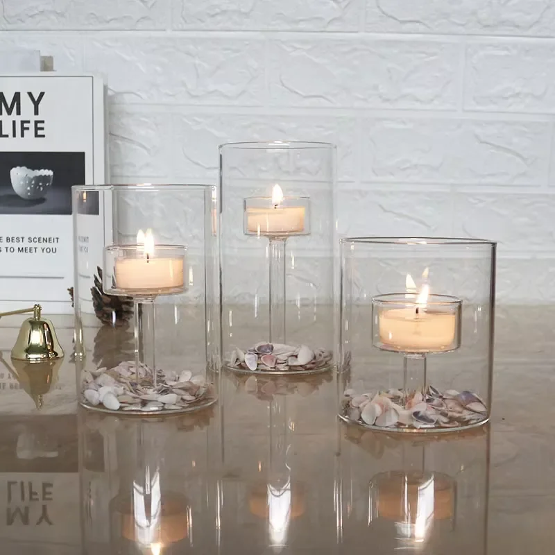 for Outdoor Glass Candle Holder Heat Resistant