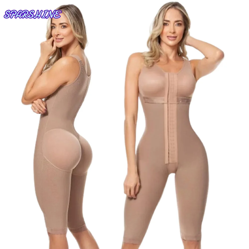 

Fajas Colombianas High Compression Full Body Shapewear Chest wrap sleeveless jumpsuit For Postpartum Slimming Sheath Belly