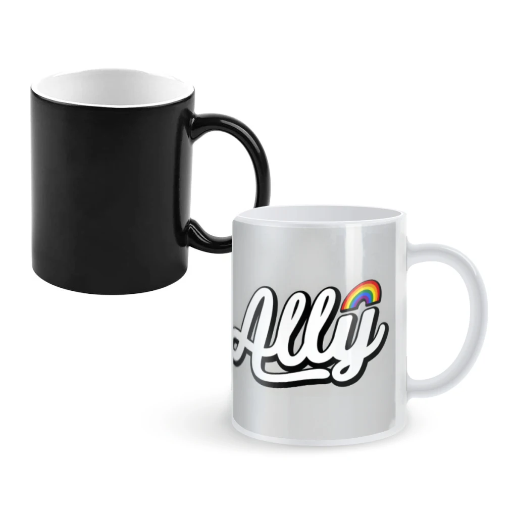 

AllyCoffee Mugs And Mug Creative Color Change Tea Cup Ceramic Milk Cups Novelty Gifts