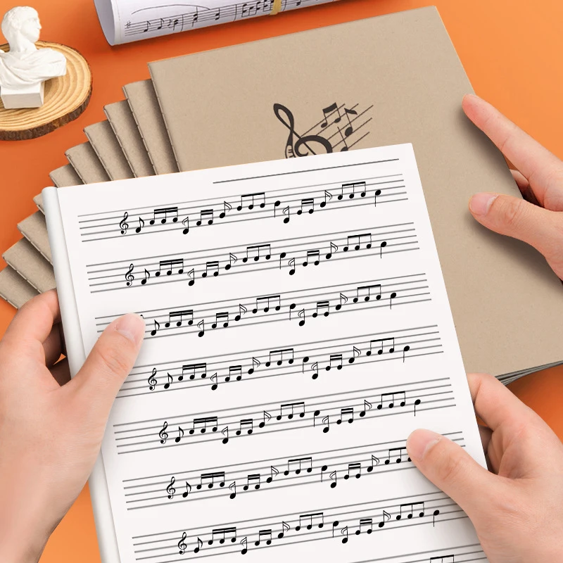 Universe Piano Guitar Musical Notebooks Memo Sketchbook Student Journal School Books Diary Notepad Five-Line Score Book