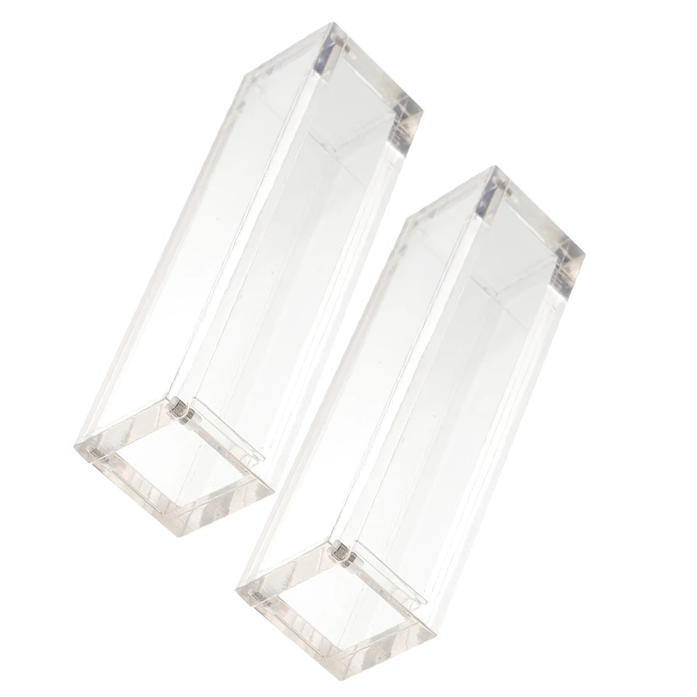 

2Pcs Storage Box Clear Acrylic Magnetic Organizer 16MM Dices Container Game Table Accessories Display Case Lightweight