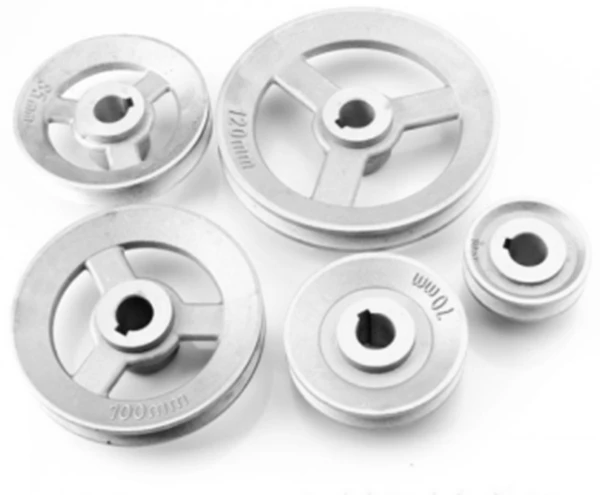 بكرة حزام بكرة حجم القطر 45 مللي متر 50 55 إلى 120 مللي متر قطع غيار ماكينات الخياطة الصناعية الألومنيوم توقيت نقل عجلة