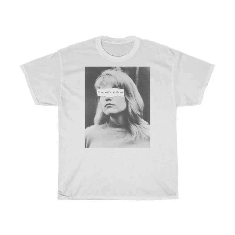 Laura Palmer T-shirt From Shuangfeng Town: Walking with Fire Art T-shirt for Women Retro Street Men's and Women's Casual T-shirt