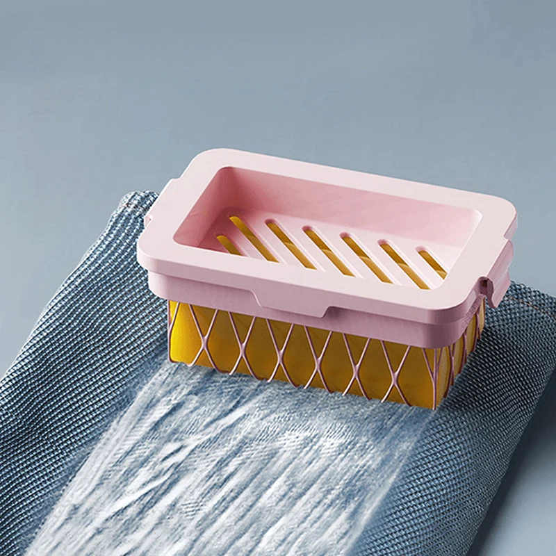 Portasapone portasapone in rete portasapone a doppio strato con rete elastica per bagno, cucina, portasapone per schiuma