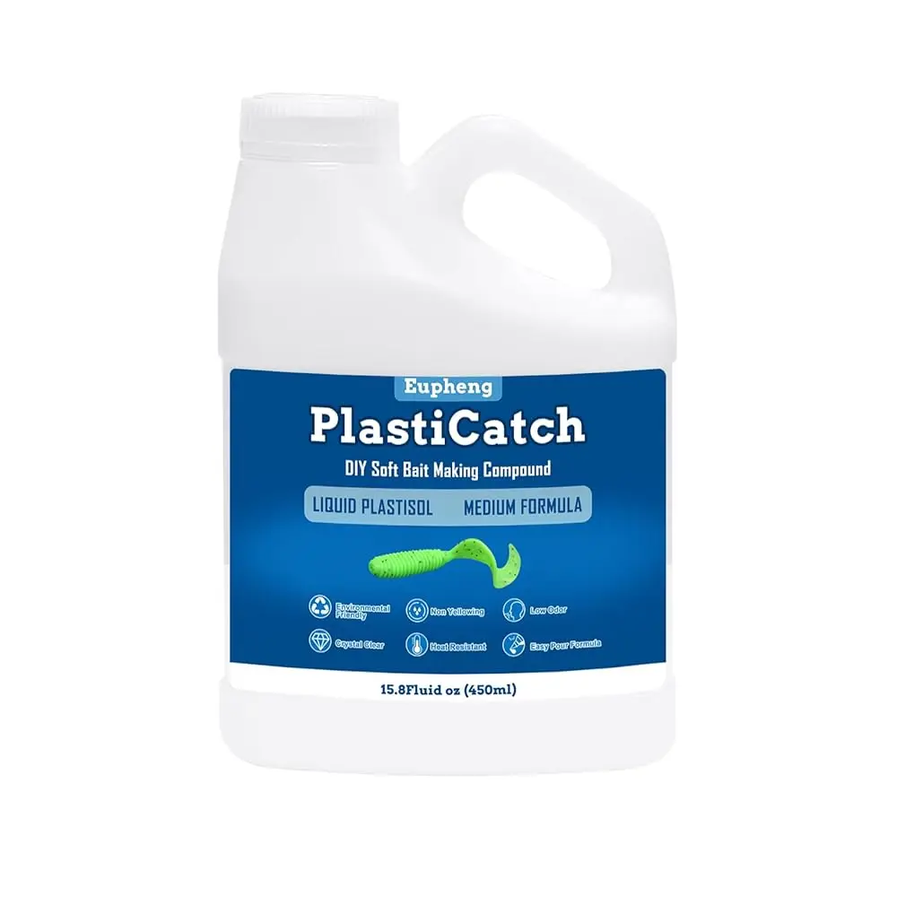 

Пластизол серия Eupheng PlastiCatch для изготовления рыболовных приманок, кристально прозрачный, с низким запахом, не желтеет, средняя формула