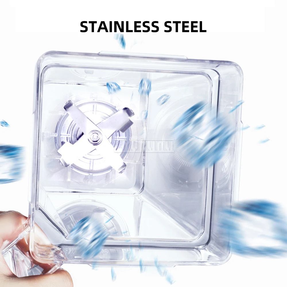 Máquina de hielo de arena comercial de 1,8 l, exprimidor totalmente automático de bajo ruido y alta potencia con cubierta para uso comercial