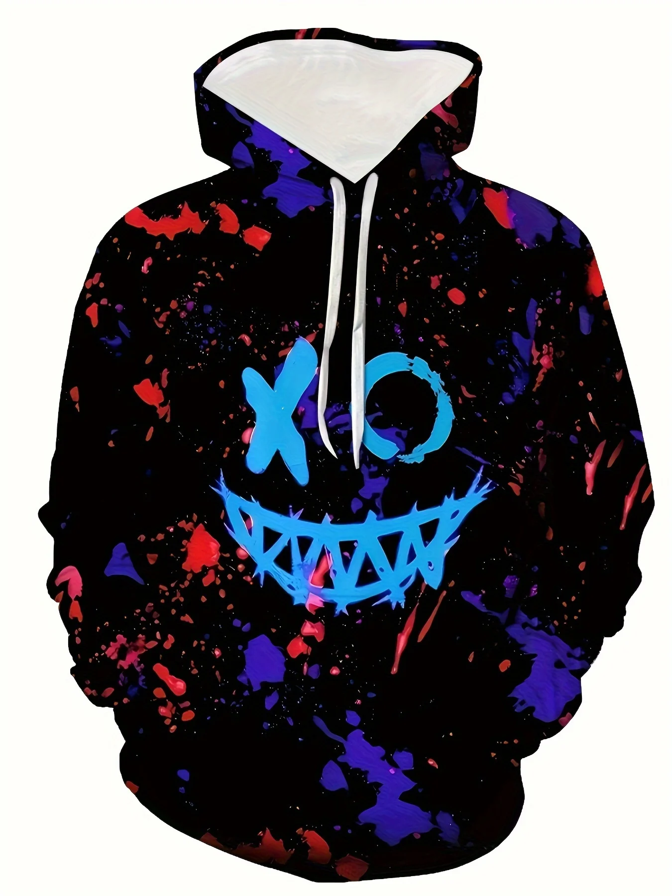 جديد مطبوعة للجنسين هوديس الجدة طباعة 3D Patternv مقنعين البلوز البلوز مع جيب هوديي الشارع الشهير فضفاضة مريحة #4