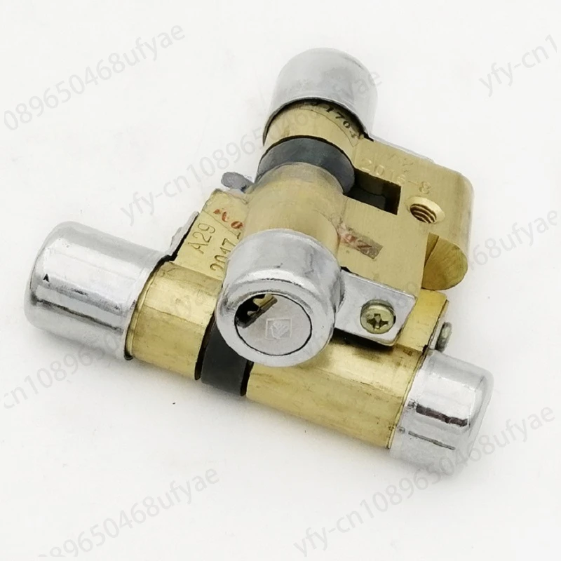 A13 type lock cylinder anti-theft door copper key crescent lock cylinder