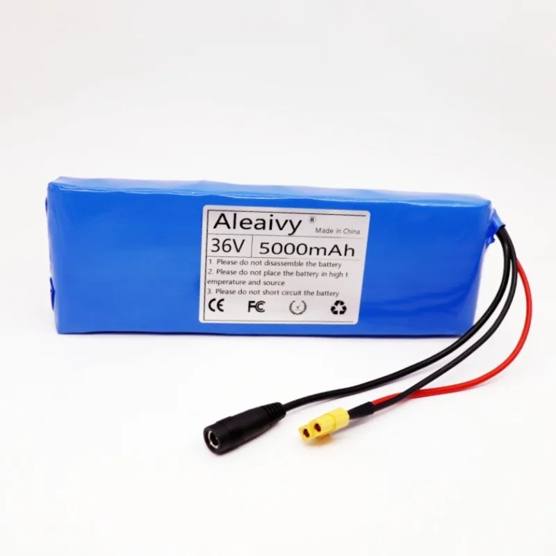 

Aleaivy 36V battery 10S1P 3Ah 5Ah 18650 lithium-ion battery pack, 20A BMS 500W, 42V 3200mah electric vehicle bicycle scooter