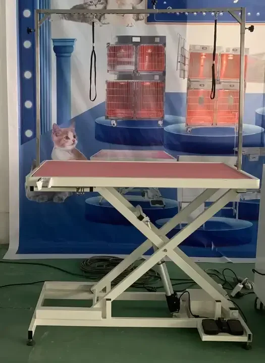 Adjus Height Hydraulic Lift Pet Grooming  Professional Dog Cat Grooming Furniture for Veterinary Clinic Lab