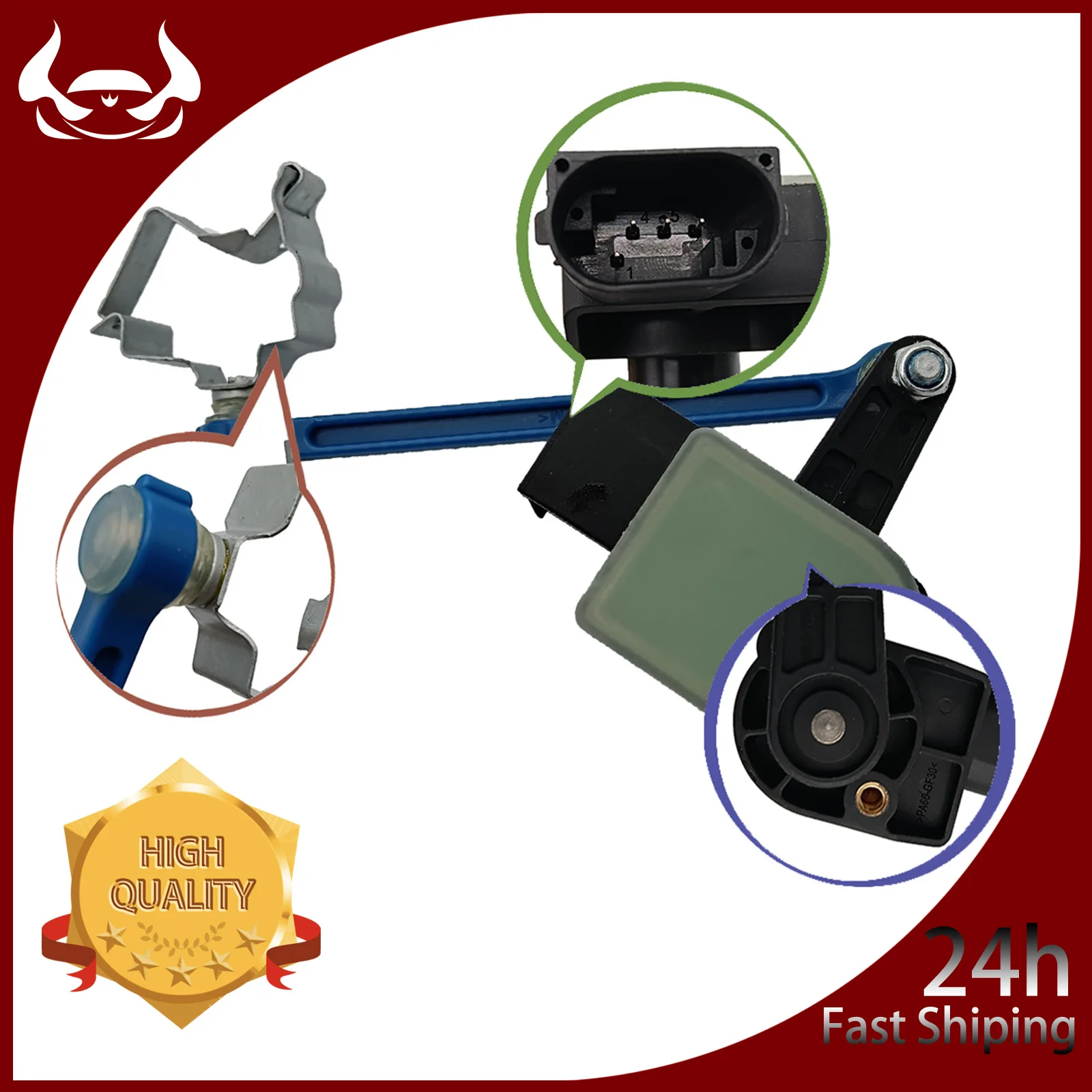 4Z7941286C Brand New Front Left Body Height Sensor Compatible With AUDI Allroad C5 Avant 2.51L 2.71L 4.21L