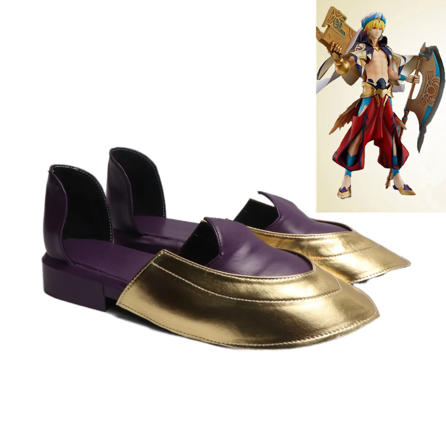 

Game Fate Grand Order FGO Caster Cosplay Costume Shoes Carnival Halloween Shoes Handmade Faux Leather Shoes
