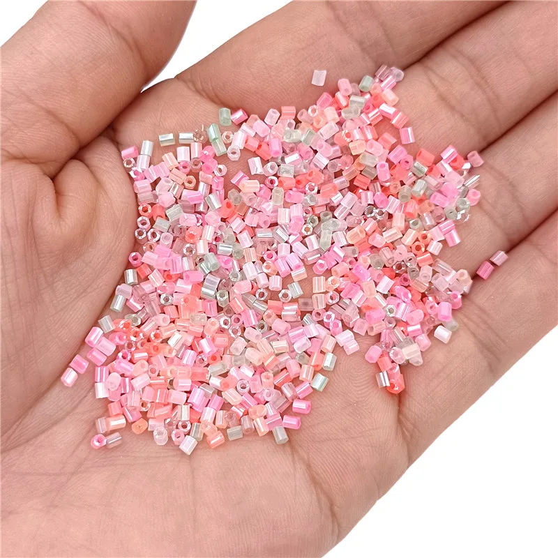 500Pcs/3000pcs 2*3mm Macaron Color Acrylic Mini Round Tube Beads DIY for Bracelet Earring Necklace Jewelry Making Accessories